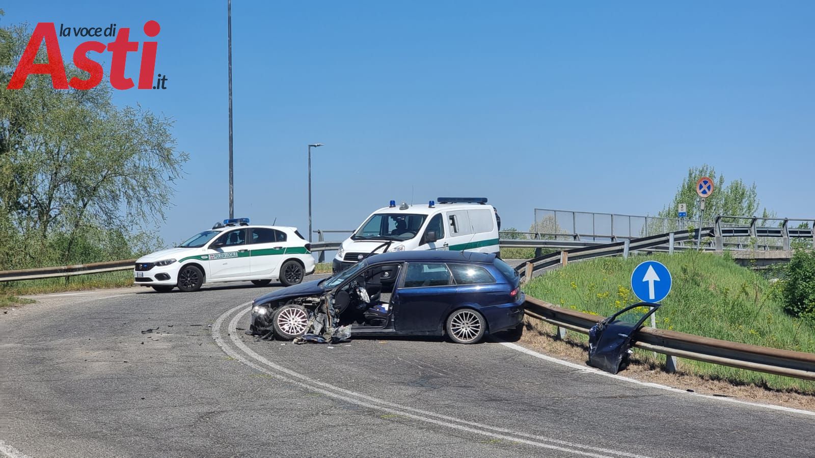 Incidente stradale in corso Savona località Boana Donna ferita in