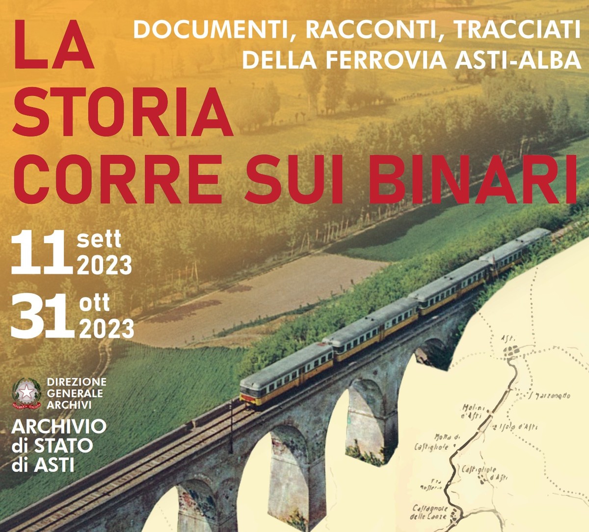 La storia del collegamento ferroviario Asti Alba in una mostra