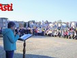 La celebrazione oggi al cimitero (Merfephoto