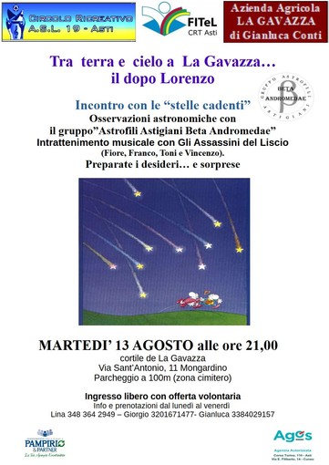 &quot;Il dopo Lorenzo&quot;, a Mongardino serata a &quot;osservare il cielo&quot;