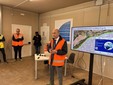 Alcuni momenti del sopralluogo sul cantiere dell'autostrada Asti-Cuneo grazie all'iniziativa di Itinera, Confindustria Piemonte e Confindustria Cuneo