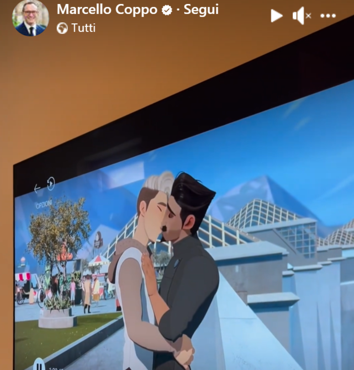 &quot;Capisco tutto, però..&quot; un video di  Marcello Coppo (su un cartone con un bacio omosex)  scatena le polemiche dopo il Pride