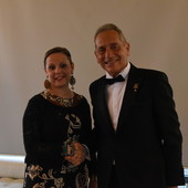 La neo presidente Sara Arduino con il presidente uscente Ligresti