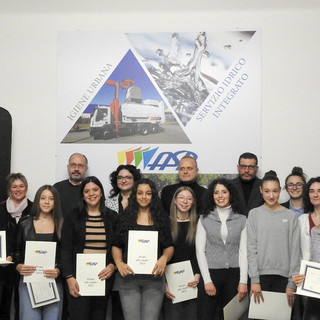 Foto di gruppo dei premiati