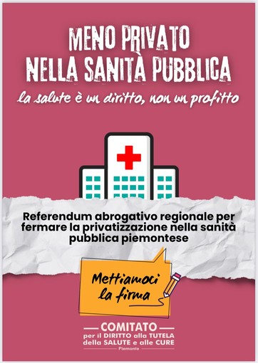 Asti: al via la raccolta firme contro la privatizzazione della sanità pubblica