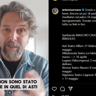 Uno screenshot tratto dal video postato su Instagram dall'artista ligure