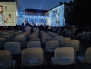 Poco più di 600 spettatori per il pur bellissimo concerto di Alice, nel riquadro il Segretario cittadino PD Andrea Giarrizzo