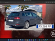 La sua auto, una Volkswagen Golf Variant targata FS268PP