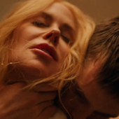 Romy (Nicole Kidman) e Samuel (Harris Dickinson) in una scena del film &quot;Babygirl&quot;