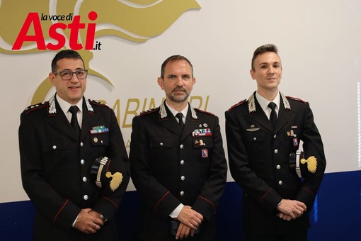 Nella foto, da sinistra a destra: il capitano Carbone, il colonnello Lando e il capitano Concina