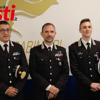 Nella foto, da sinistra a destra: il capitano Carbone, il colonnello Lando e il capitano Concina