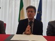 Un'immagine dell'intervento del comandante provinciale dei Carabinieri, colonnello Paolo Lando