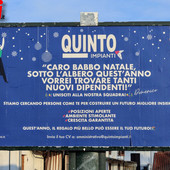 Il cartellone di Quinto impianti (MerfePhoto)