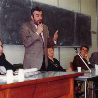 Il prof. Dezzani con Giovanni Goria