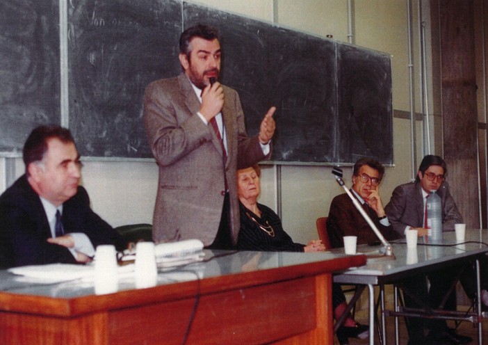 Il prof. Dezzani con Giovanni Goria