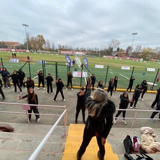 Il flash mob allo stadio