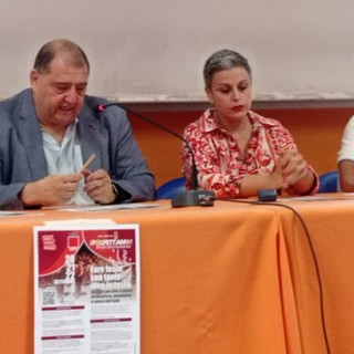 Un immagine della conferenza stampa di presentazione