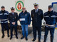 Nella foto il presidente ASTRO , Franco Testore, il comandante Saracco e parte del personale di Polizia Municipale che ha lavorato alla bella iniziativa