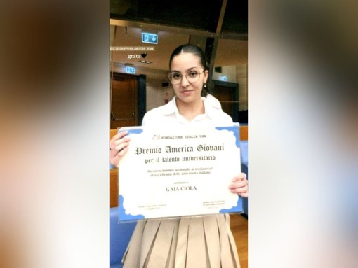 Anche una studentessa astigiana tra le 'eccellenze' premiate dalla Fondazione Italia USA