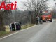 Un'immagine dell'incidente avvenuto sabato mattina