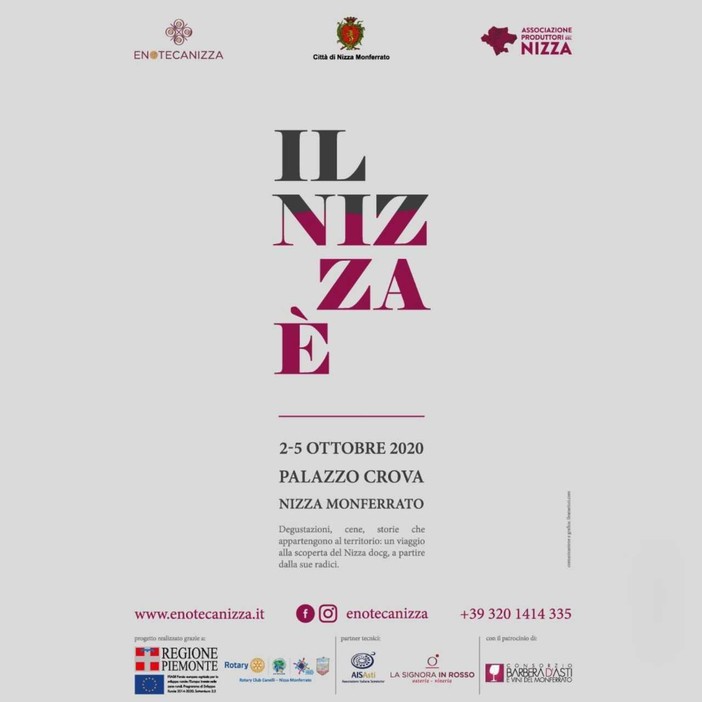 Nasce “Il Nizza è”, tre giornate dedicate al Nizza Docg e al patrimonio gastronomico locale