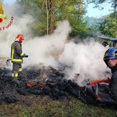 E' durato tutta la mattina l'intervento dei Vigili del Fuoco a Maretto