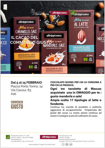 Cioccolato buono per chi lo consuma e per chi lo produce