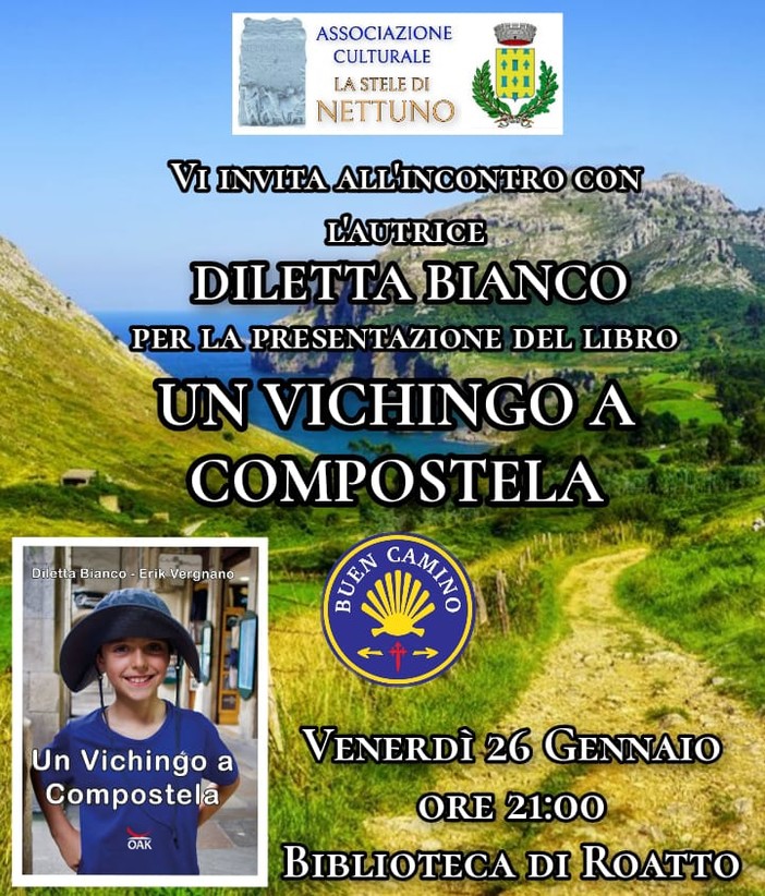 Roatto, in Biblioteca si presenta “Un vichingo a Compostela”