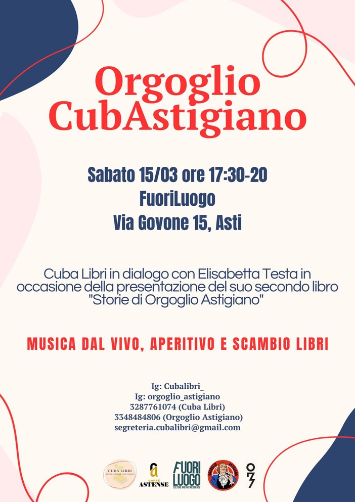 Al FuoriLuogo arriva l'Orgoglio CubAstigiano