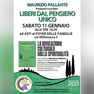 Presentazione astigiana per il nuovo saggio di Maurizio Pallante