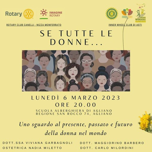 Rotary Club di Canelli - Nizza Monferrato e Inner Wheel Club insieme per una serata al femminile