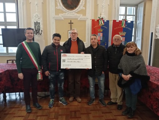 Consegnato un contributo al Sea da parte del San Damiano Rally e la ditta Meazza