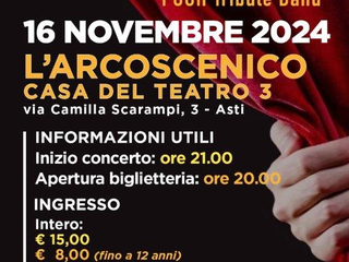 La locandina del concerto in programma il 16 novembre