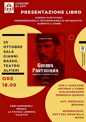 Presentazione del libro &quot;Guerra partigiana – considerazioni e testimonianze di un soldato&quot; di Antonio Li Gobbi