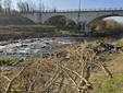 Immagini dei lavori in corso al parco Lungo Borbore