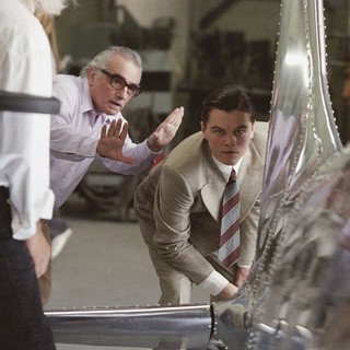 Scorsese e Di Caprio sul set