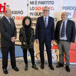 Nell'immagine, da sinistra a destra: Piero Baldovino, Laura Nosenzo, Biagio Mazzeo e Paolo Rampini