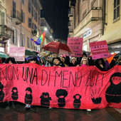 Un'immagine della manifestazione di NUDM dell'8 marzo 2024