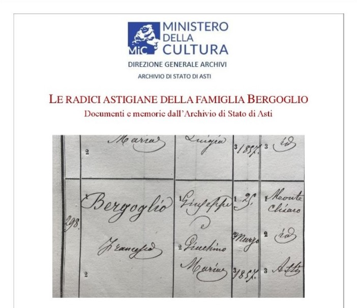 All’Archivio di Stato una mostra sulla storia della famiglia Bergoglio