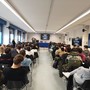 Il salone dell'Artom nel corso dell'incontro di Medicina Amica