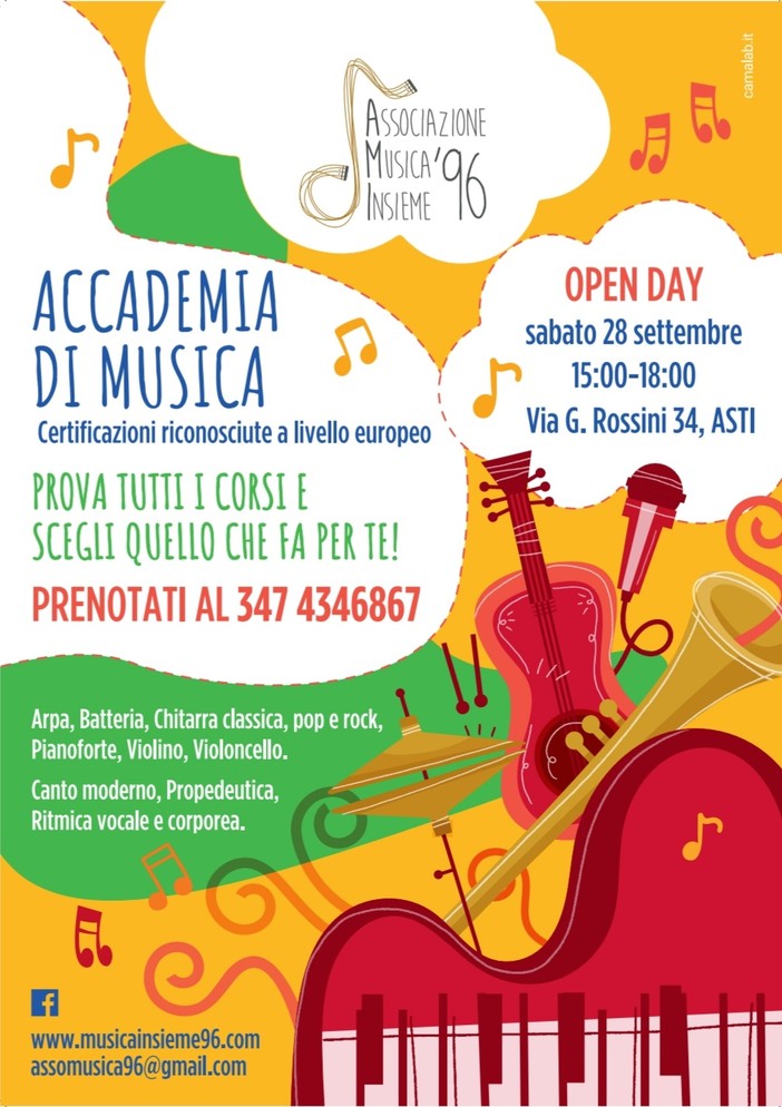 Porte aperte all'Associazione Musica Insieme '96