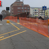 I lavori al ponte Ogerio Alfieri (Merphefoto)