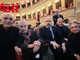 Miroglio (primo da sinistra) e Conte. Accanto a loro il sindaco di Asti Maurizio Rasero e il consigliere regionale Sergio Ebarnabo (ph. Merfephoto - Efrem Zanchettin)