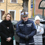 Il comandante della polizia locale, Riccardo Saracco, con la vicesindaca Stefania Morra, durante un sopralluogo a Quarto