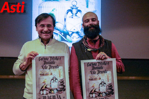 Tomalino, direttore del Museo e presidente dell'Associazione con il direttore artistico del Magmax, Mathiew Guiotto (MerfePhoto)