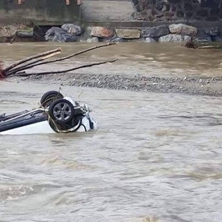 La piena del Bormida (foto del canale Meteo Monferrato Langhe Roero)