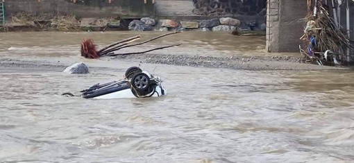 La piena del Bormida (foto del canale Meteo Monferrato Langhe Roero)