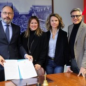 Il sindaco Rasero con gli assessori Bologna, Morra e Galvagno (ph. Merfephoto - Efrem Zanchettin)