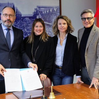 Il sindaco Rasero con gli assessori Bologna, Morra e Galvagno (ph. Merfephoto - Efrem Zanchettin)