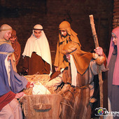 Un'immagine del presepe vivente di San Damiano